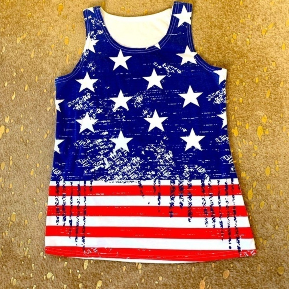 American Flag USA Tank Top